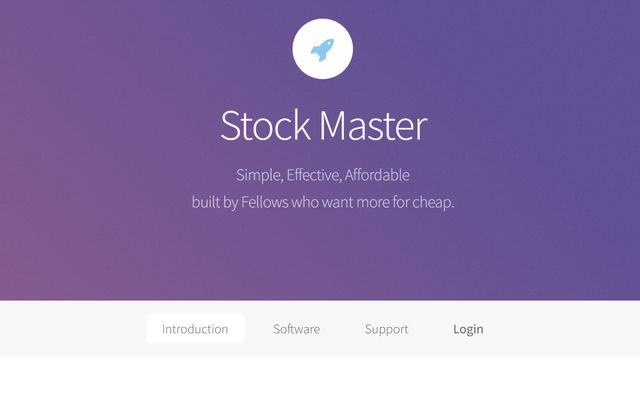 Stock Master home page
